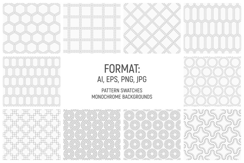 10-dotted-shapes-seamless-geometric-patterns