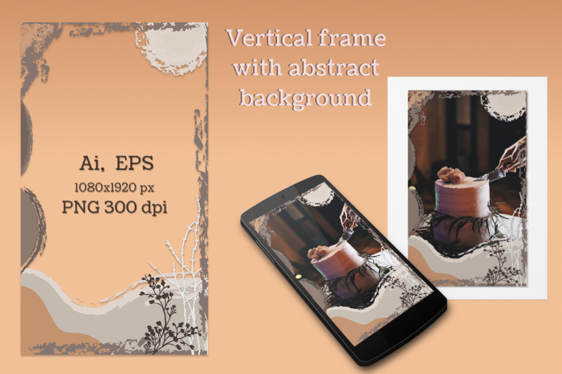 vertical-frame-with-abstract-background