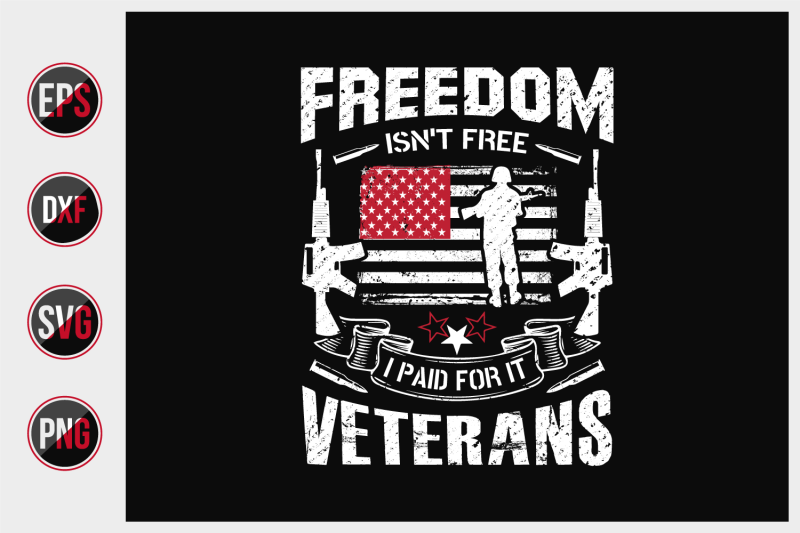 veteran-design-concept-with-freedom-is-not-free