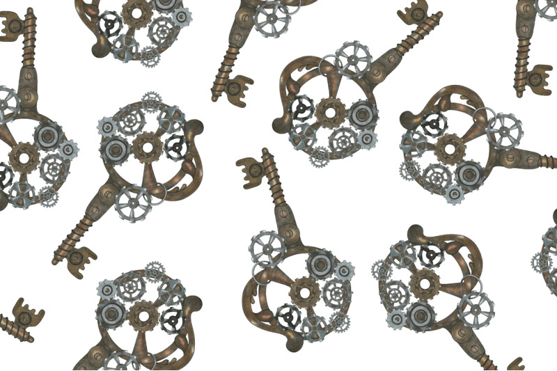 hand-drawn-steampunk-digital-papers-png