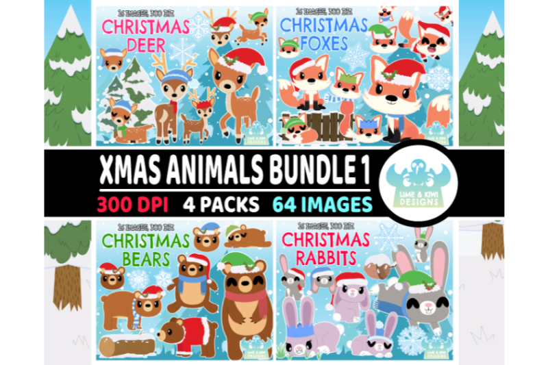 christmas-animals-clipart-bundle-1-lime-and-kiwi-designs