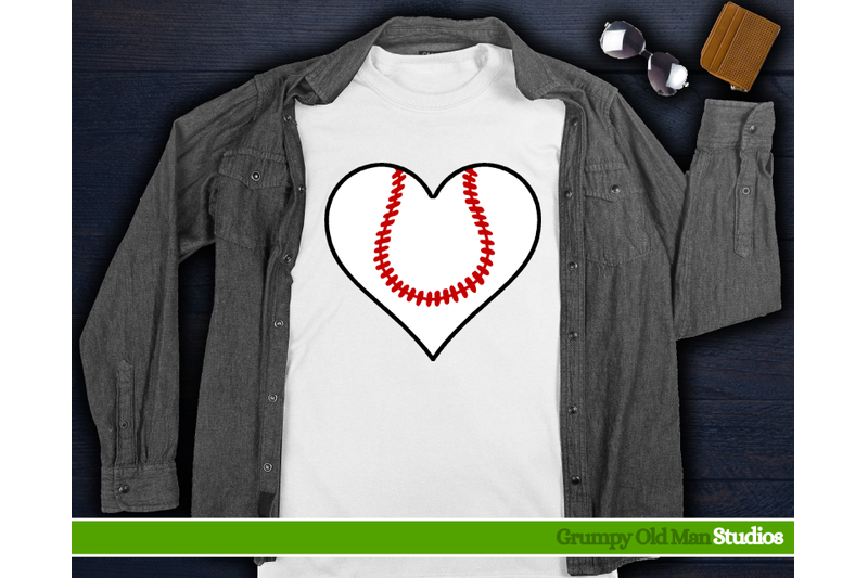 baseball-in-the-shape-of-a-heart