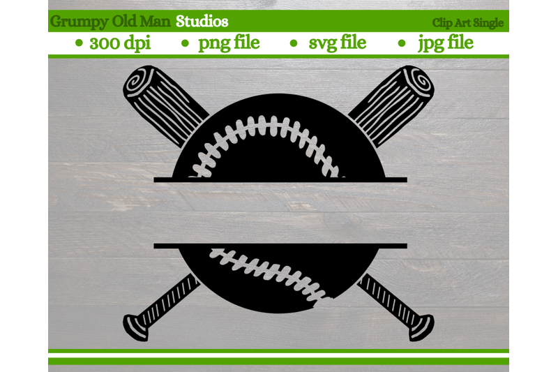 baseball-and-bat-monogram-design