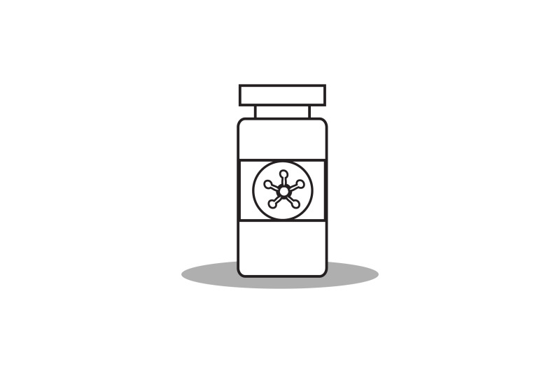 medical-icon-with-chemical-bottle-outline