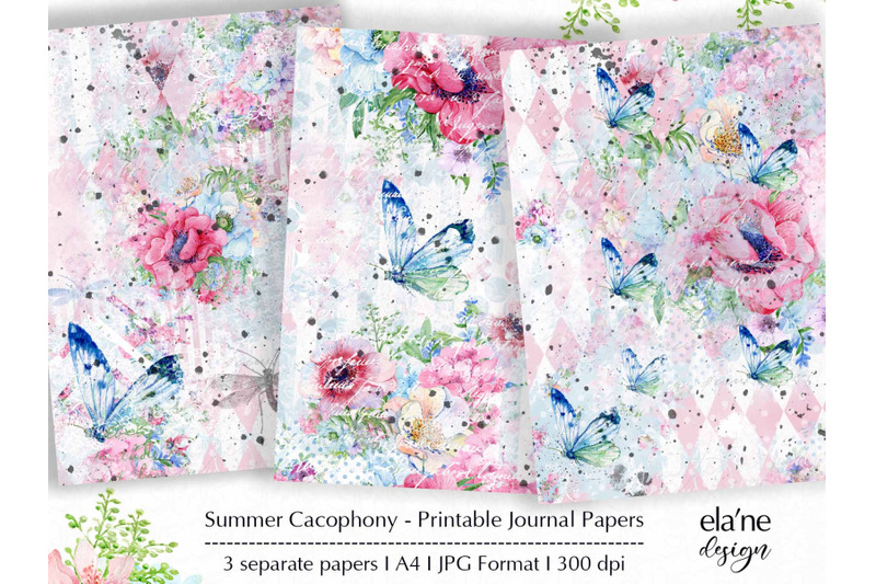 summer-cacophony-printable-journal-papers