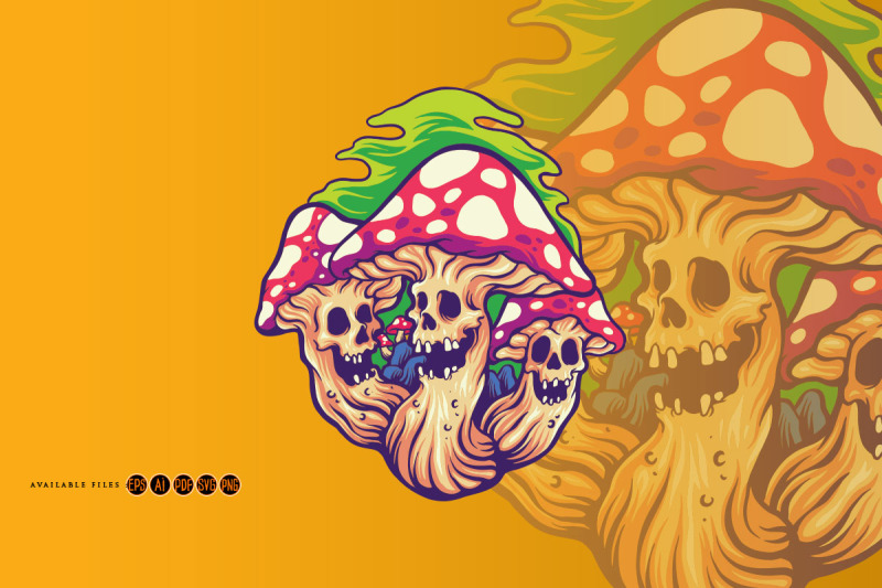 scary-monster-magic-mushroom-svg-illustrations