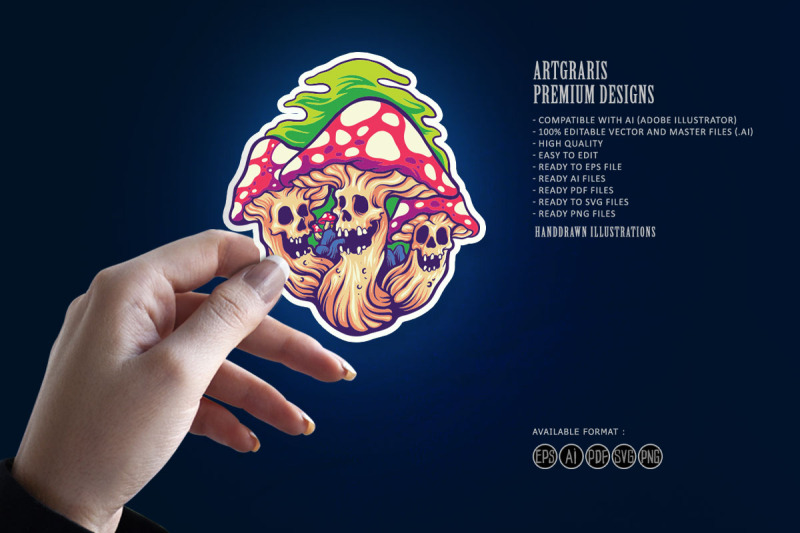 scary-monster-magic-mushroom-svg-illustrations