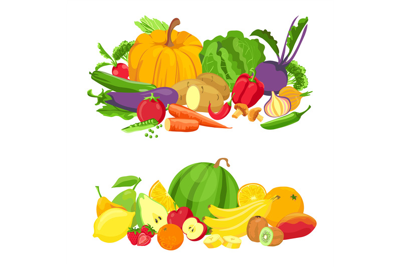 vegetables-and-fruits-groups-organic-fresh-food-natural-farm-green-p