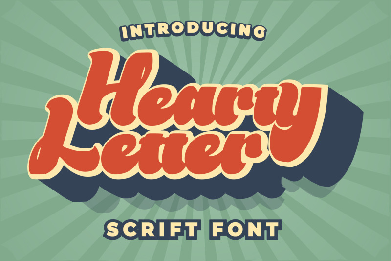 hearty-letter-retro-font