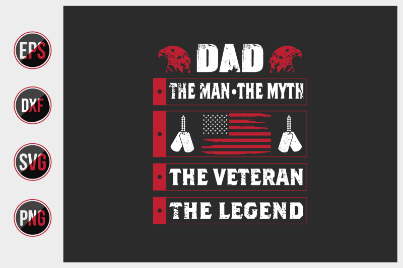 veteran-dad-typographic-quotes-design