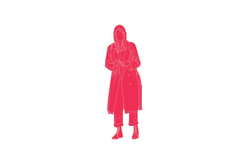vector-illustration-fashionable-woman-walking-on-the-sideroad