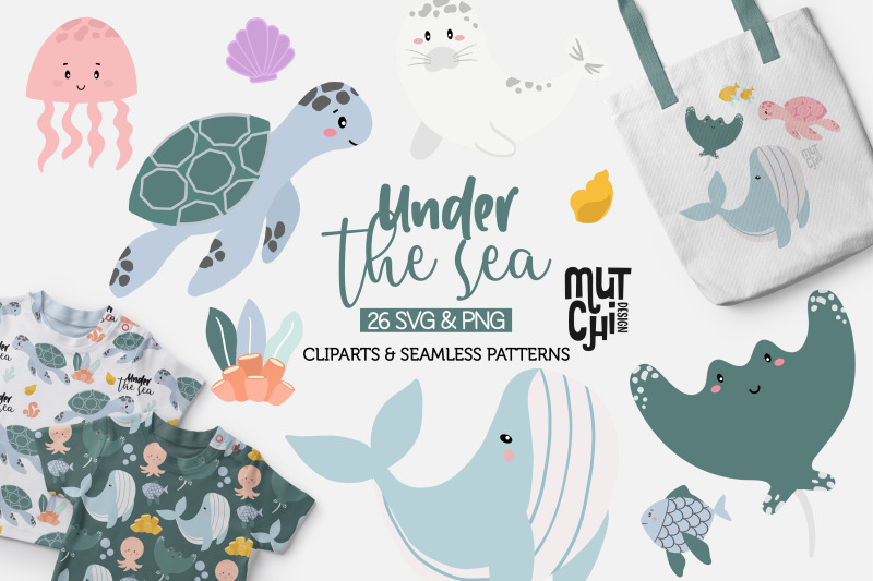 sea-animals-graphic-set