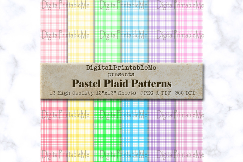 pastel-plaid-digital-paper-white-rainbow-mixed-variety-of-colors-scrap