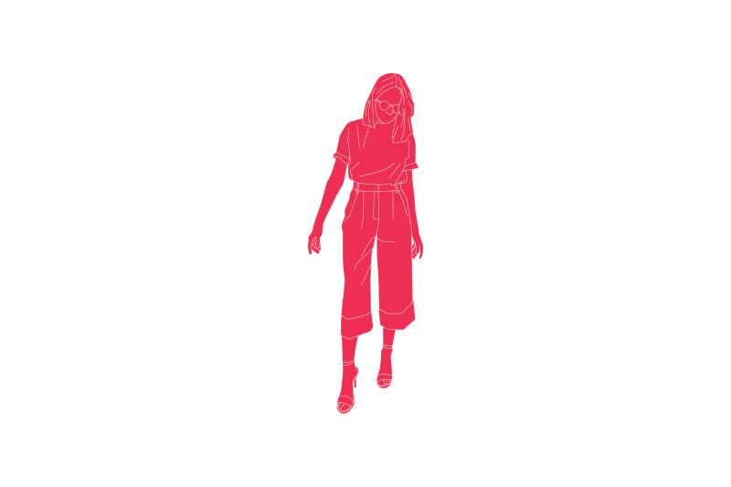 vector-illustration-of-casual-woman