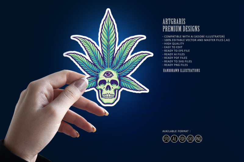 cannabis-leaves-skull-pot-marijuana-weed-svg