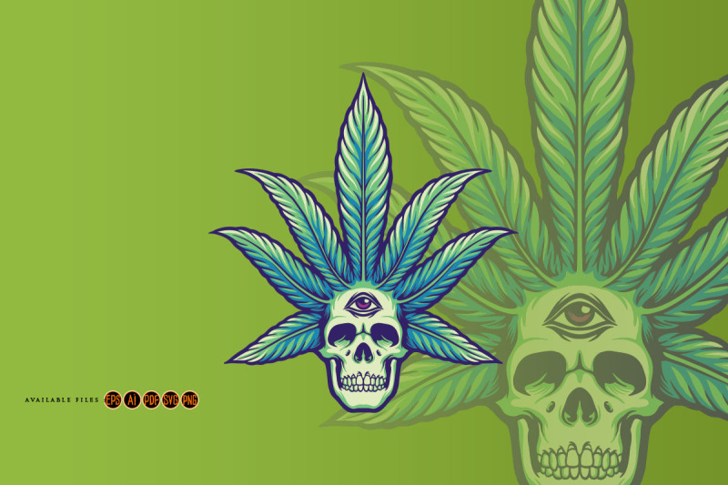cannabis-leaves-skull-pot-marijuana-weed-svg