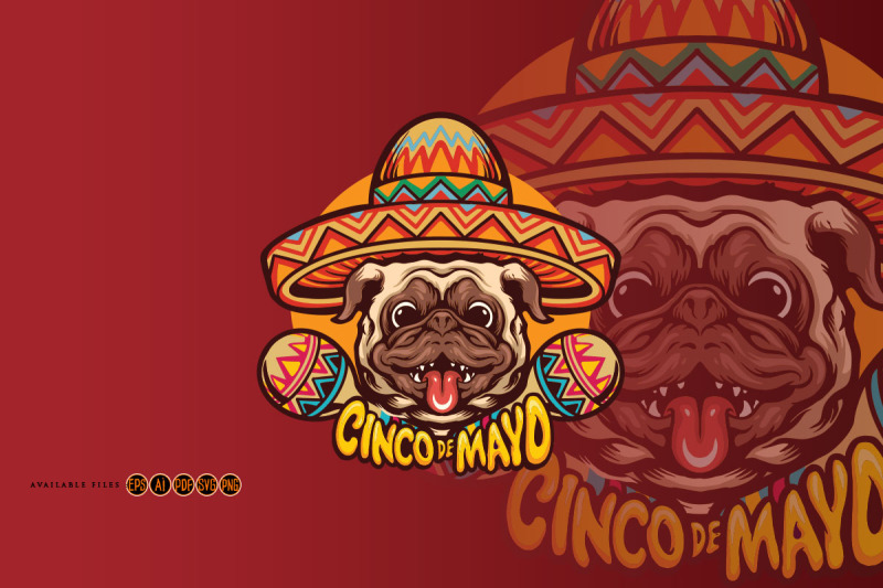 cute-pug-dog-cinco-de-mayo-sombrero-hat-clip-art