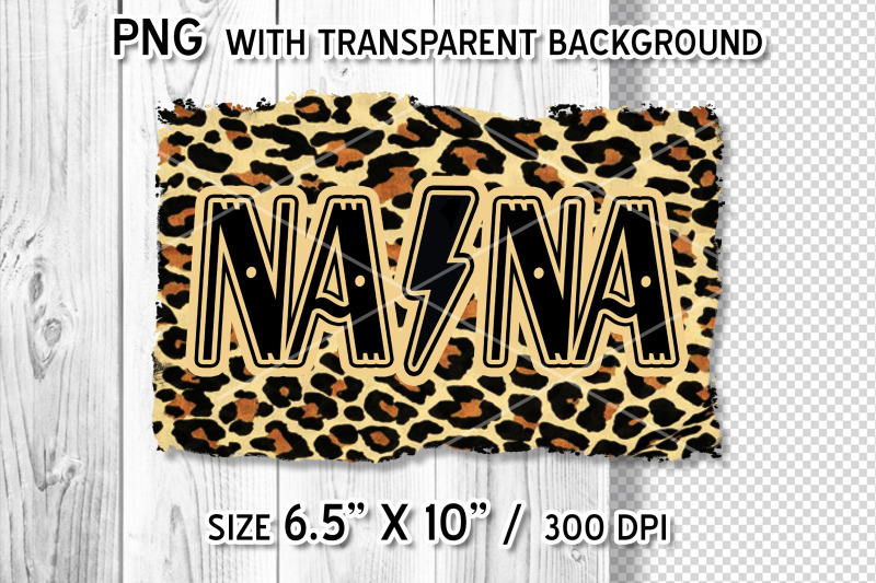 na-na-flash-on-leopard-pattern-template-sublimation-png-clipart