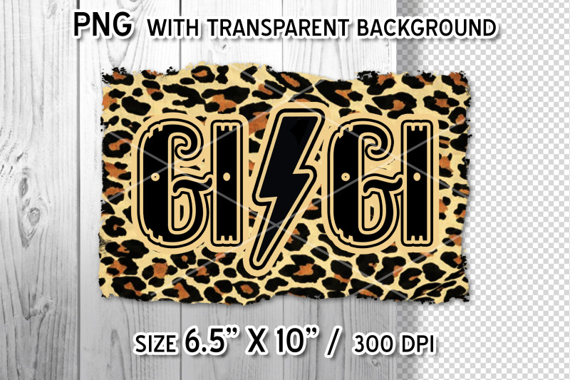 gi-gi-flash-on-leopard-pattern-template-sublimation-png-clipart