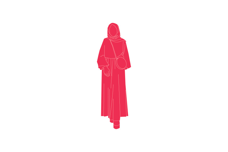 vector-illustration-of-muslim-woman