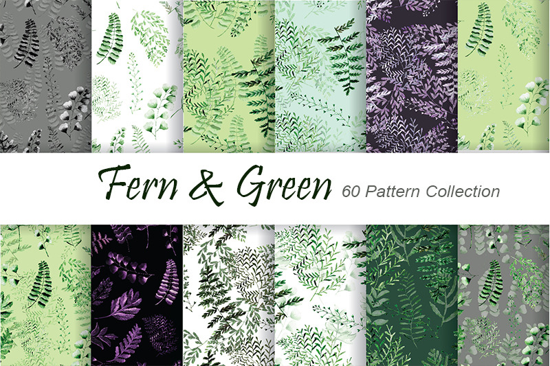 fern-amp-greenery-patterns-watercolor-patterns-digital-paper