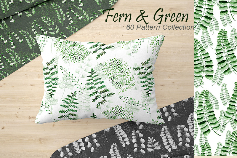 fern-amp-greenery-patterns-watercolor-patterns-digital-paper