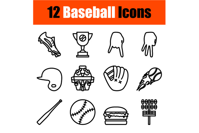 baseball-icon-set