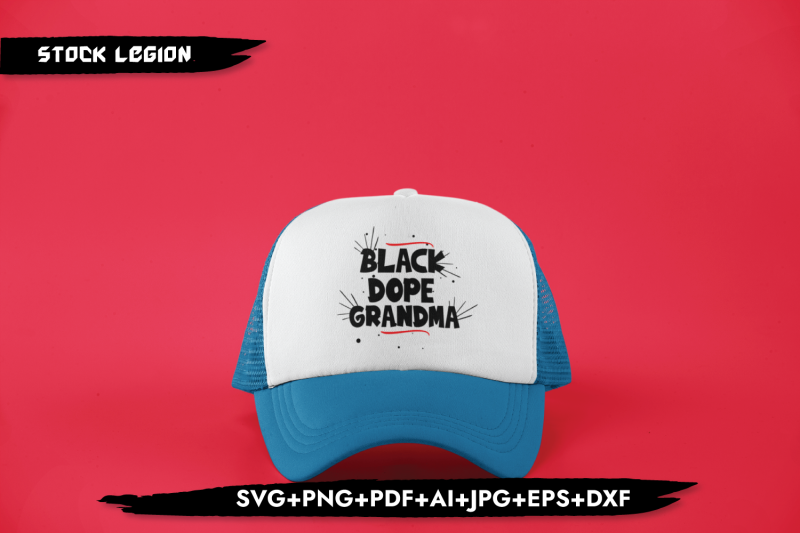 black-dope-grandma-red-line-svg