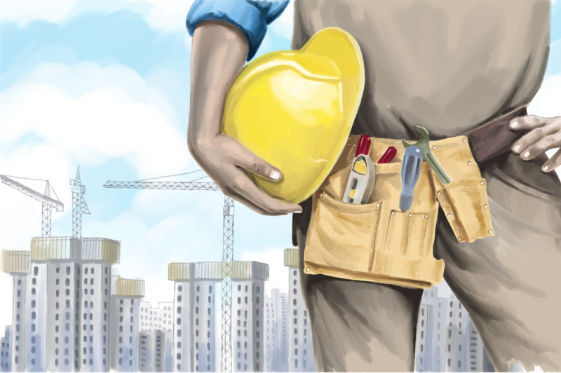 construction-worker-hand-painting