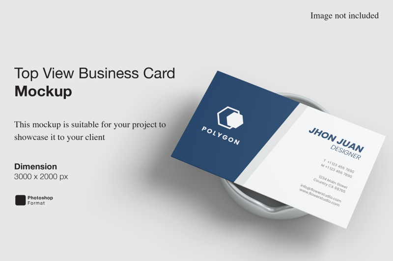 top-view-business-card-mockup