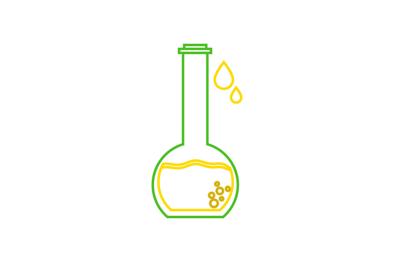 medical-icon-green-yellow-line-clinic-test-tube