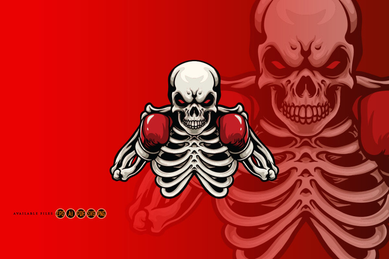 skull-boxer-with-red-boxing-gloves-mascot-svg