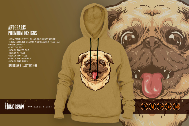 cute-pug-dog-sticking-tongue-out-svg-illustrations