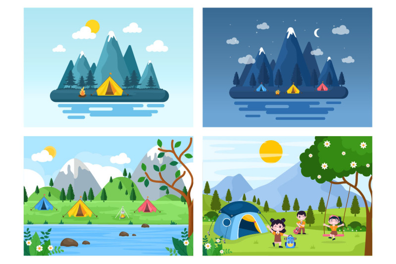 22-summer-camp-landscape-illustration