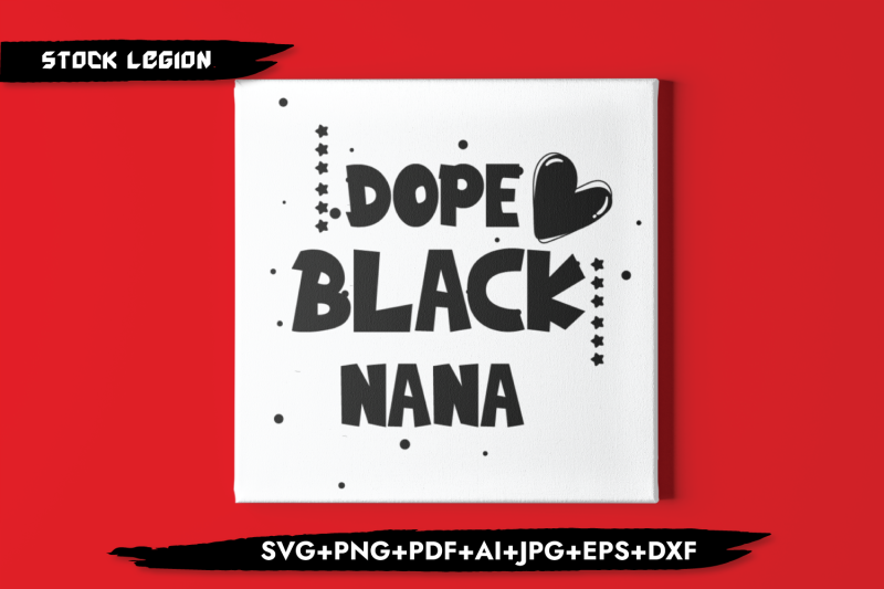 dope-black-nana-heart-svg