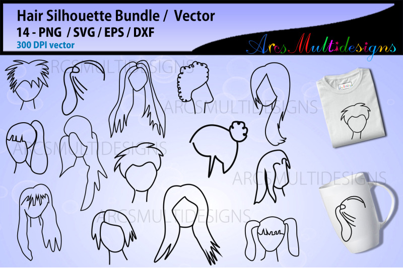 hair-silhouette-bundle