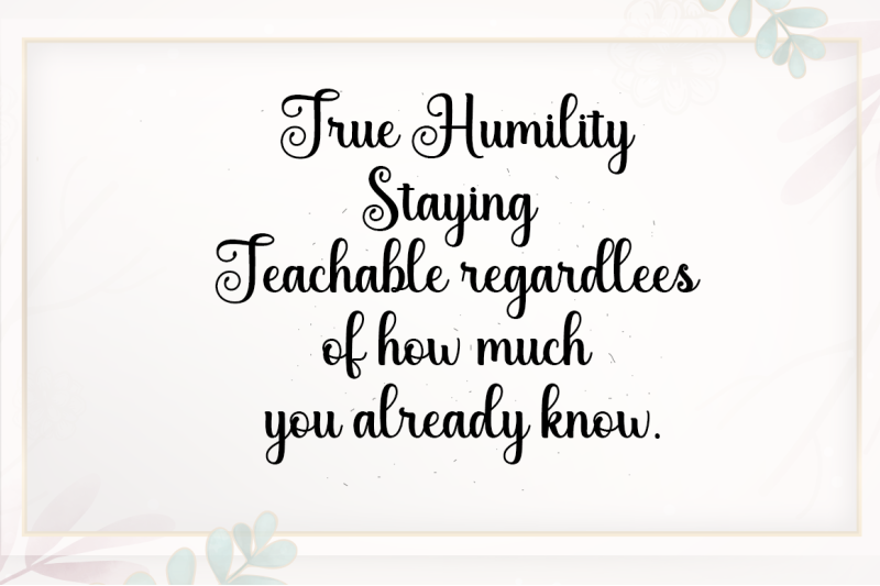 humility