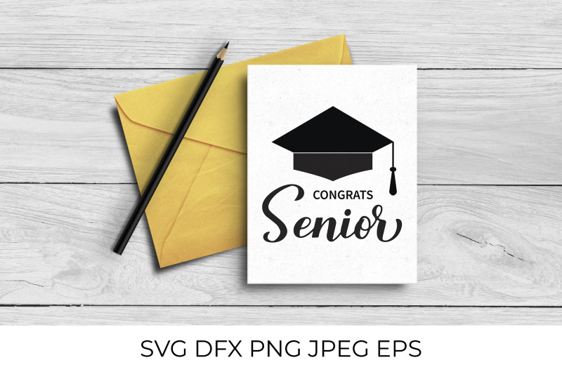 congrats-senior-lettering-with-graduation-cap