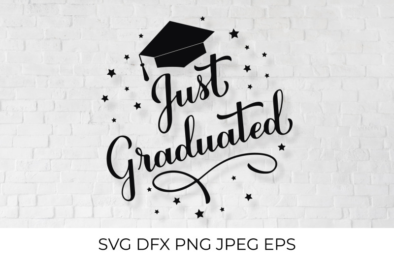 just-graduated-calligraphy-hand-lettering-with-graduation-cap