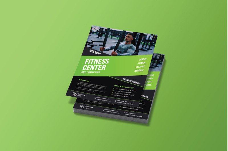 green-fitness-flyer-brochure-template