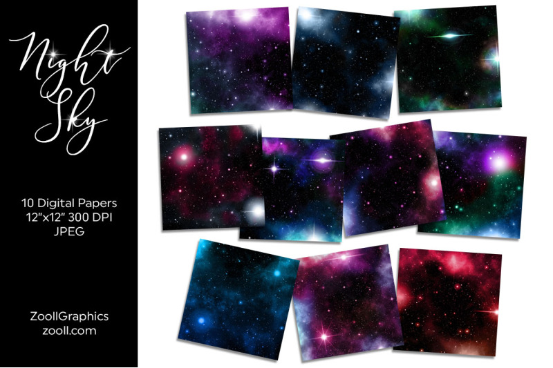 night-sky-digital-papers