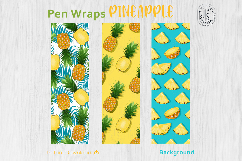 pineapple-fruit-pen-wraps-png-file-set