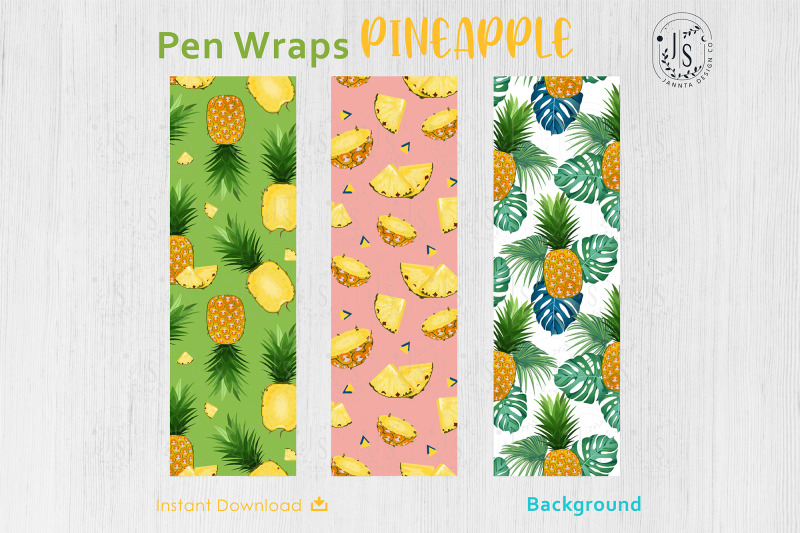 pineapple-fruit-pen-wraps-png-file-set