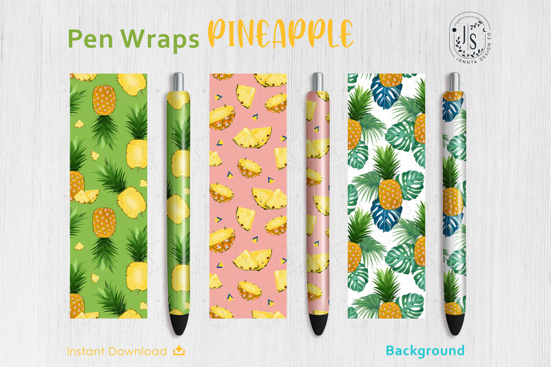 pineapple-fruit-pen-wraps-png-file-set