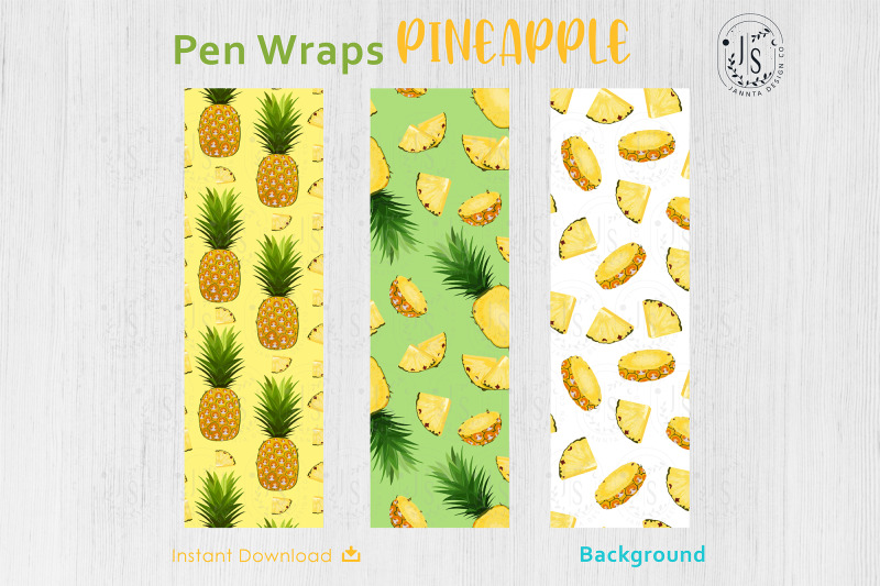 pineapple-fruit-pen-wraps-png-file-set