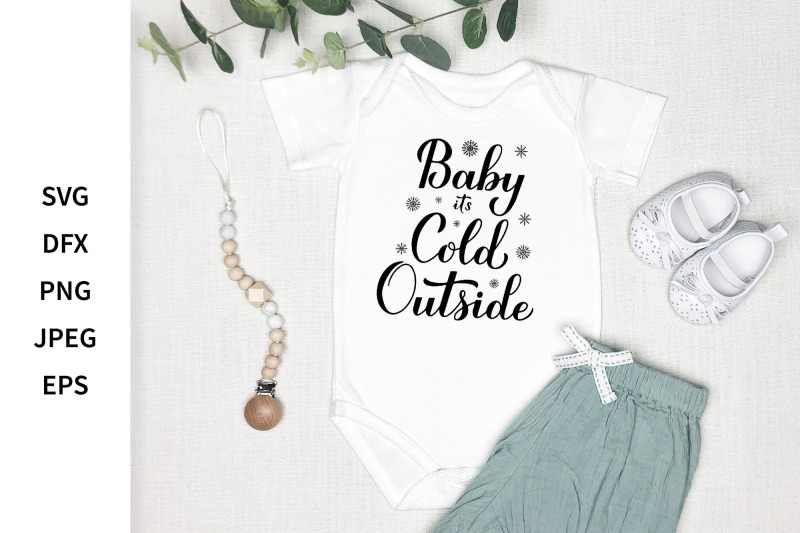 baby-its-cold-outside-hand-lettering-winter-quote-calligraphy