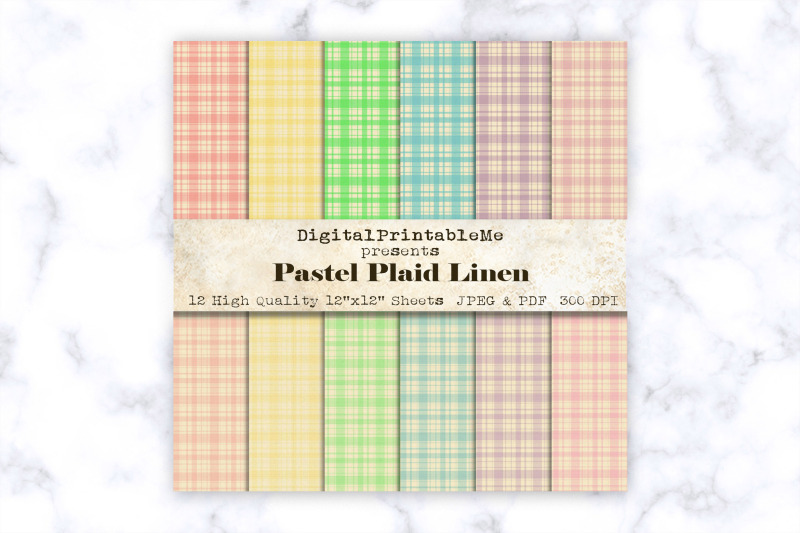 shabby-plaid-digital-paper-linen-pastel-rainbow-mixed-variety-texture