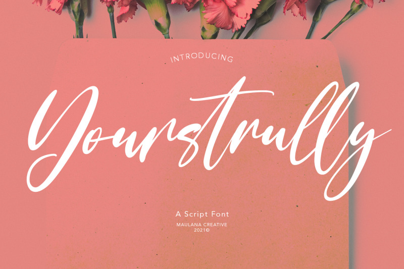 yourstrully-script-font