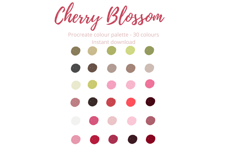 cherry-blossom-procreate-palette-swatch