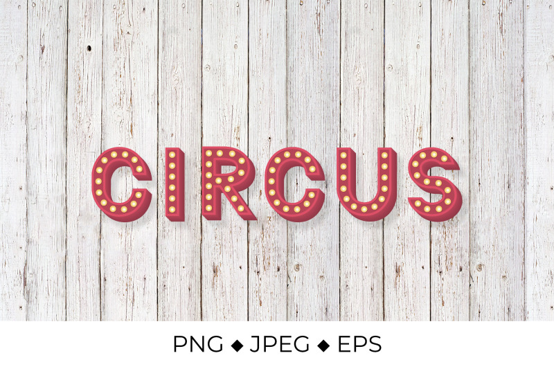 circus-3d-lettering